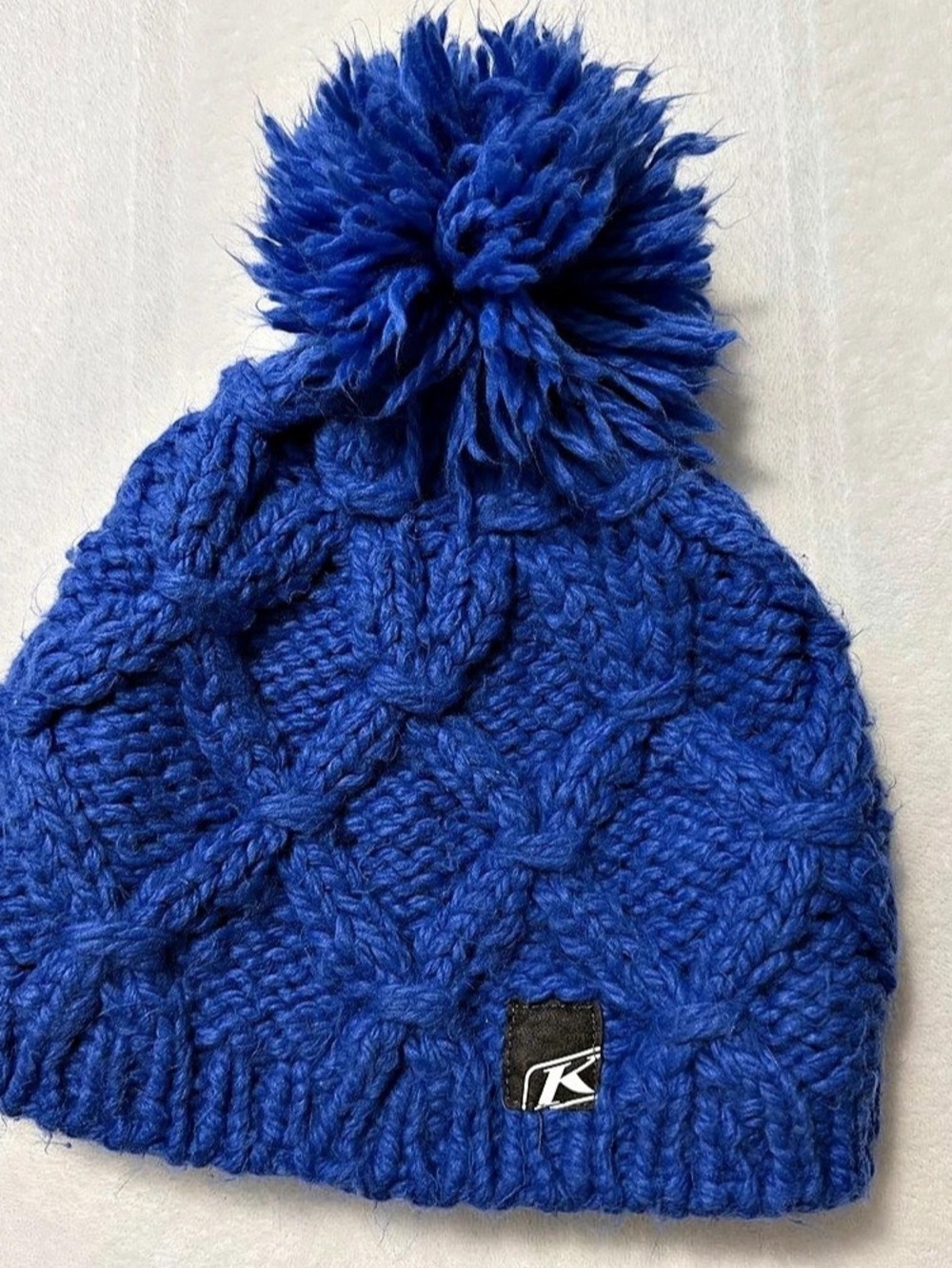 Klim Slope Beanie Royal Blue Pom Beanie Ski Sled Snowmobile Toque CUTE